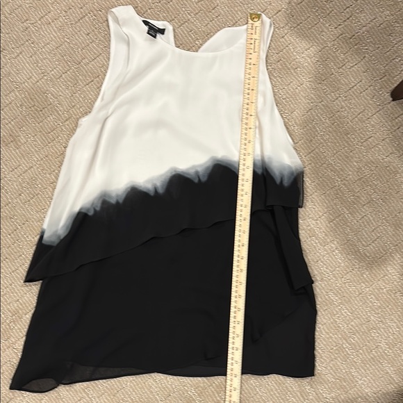 Alfani Black and White Layered Blouse - Picture 6 of 7